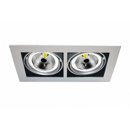 Δίφωτο χωνευτό φωτιστικό οροφής 