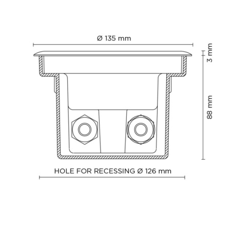 στεγανό χωνευτό φωτιστικό εδάφους