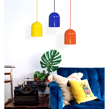 Κρεμαστά μοντέρνα φωτιστικά σε διάφορα χρώματα