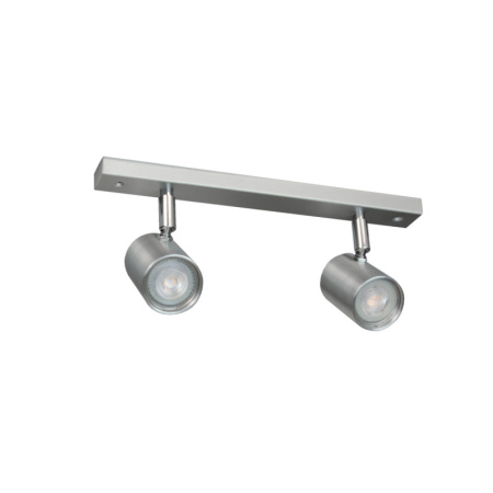 Γκρι φωτιστικό δίφωτη μπάρα με σποτ