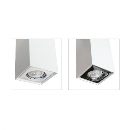 Κρεμαστό φωτιστικό μοντέρνο τετράγωνο λευκο