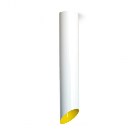 Μοντέρνο κρεμαστό φωτιστικό λευκό - κίτρινο
